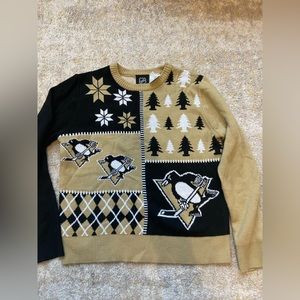 NHL Pittsburgh Penguins Youth L (14/16) Holiday Sweater